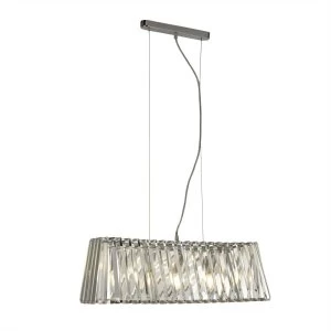 Image of 4 Light Pendant Chrome with Glass, E14