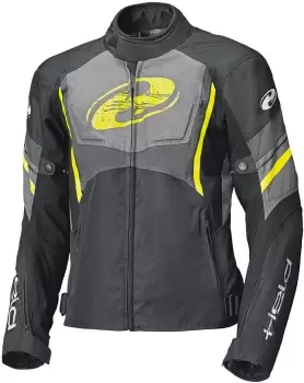 Image of Held Baxley Top Motorcycle Textile Jacket, black-yellow Size M black-yellow, Size M