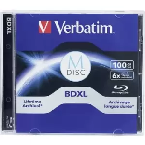 Image of Verbatim 98912 Blank M-Disc Bluray DVD 100 GB Jewel case