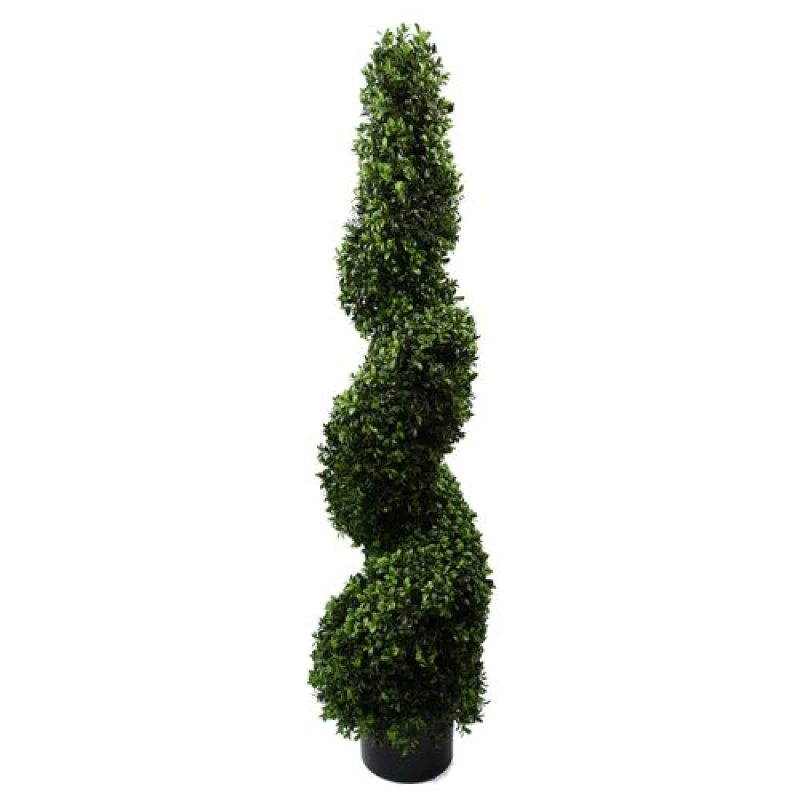Image of N/A 120cm Sprial Buxus Artificial Tree UV Resistant Outdoor