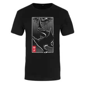 Image of Unorthodox Collective Mens Oriental Shark Premium T-Shirt (Small (36-38in)) (Black)