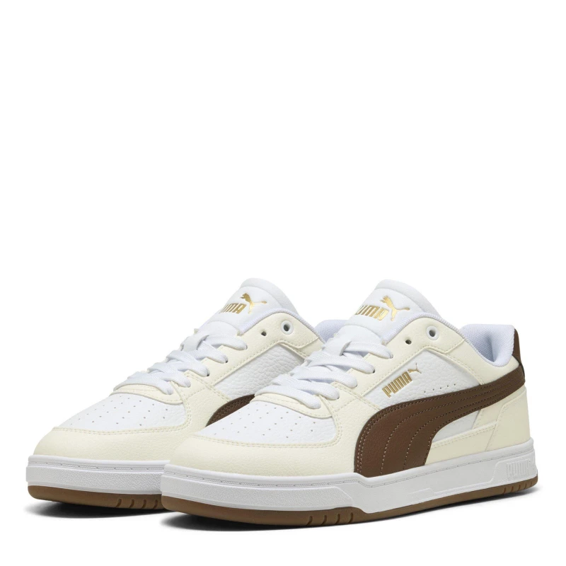 Image of Puma Caven Trainers Mens Wht/Brown/Gum male 11 (46)