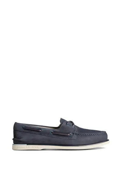 Image of Sperry Gold Authentic Original 2-Eye Nubuck Shoe Navy