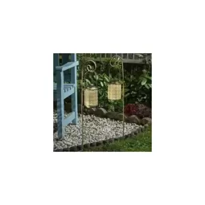 Image of Set of 2 Rabat Lantern Solar Stake Light Silhouette Effect Solar Powered Pathway Lights