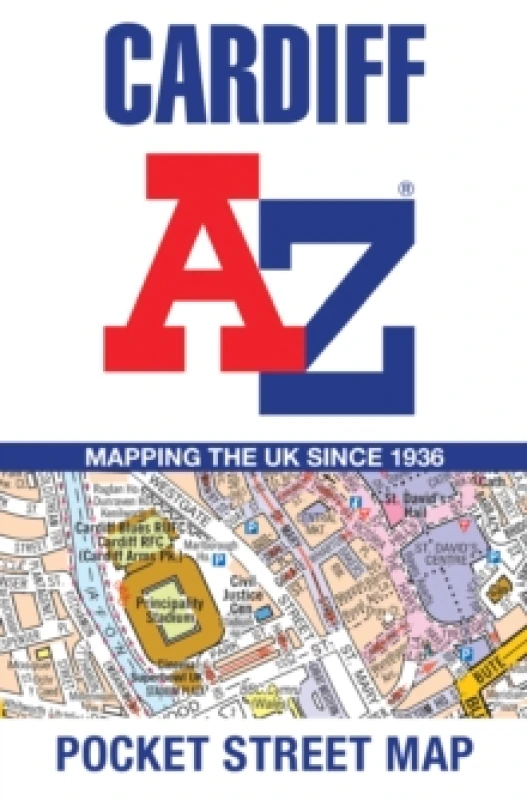 Image of Cardiff A-Z Pocket Street Map. By AZ Maps Books