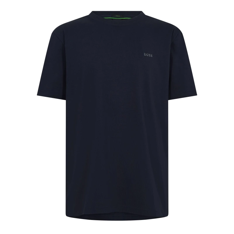 Image of Boss Mens Logo T-Shirt, Logo Design Dark Blue male S