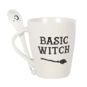 Image of Basic Witch Ceramic Mug and Spoon Set