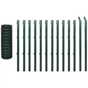 Image of Euro Fence Steel 25x1.5 m Green Vidaxl Green