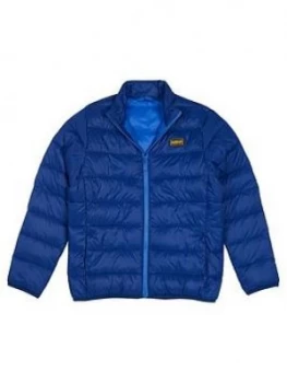 Image of Barbour International Boys Reed Quilt Jacket - Blue