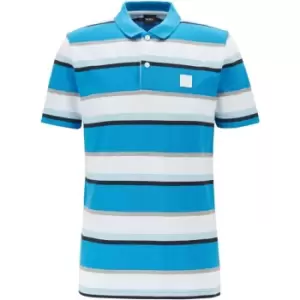 Image of Boss Block Polo Shirt - Blue
