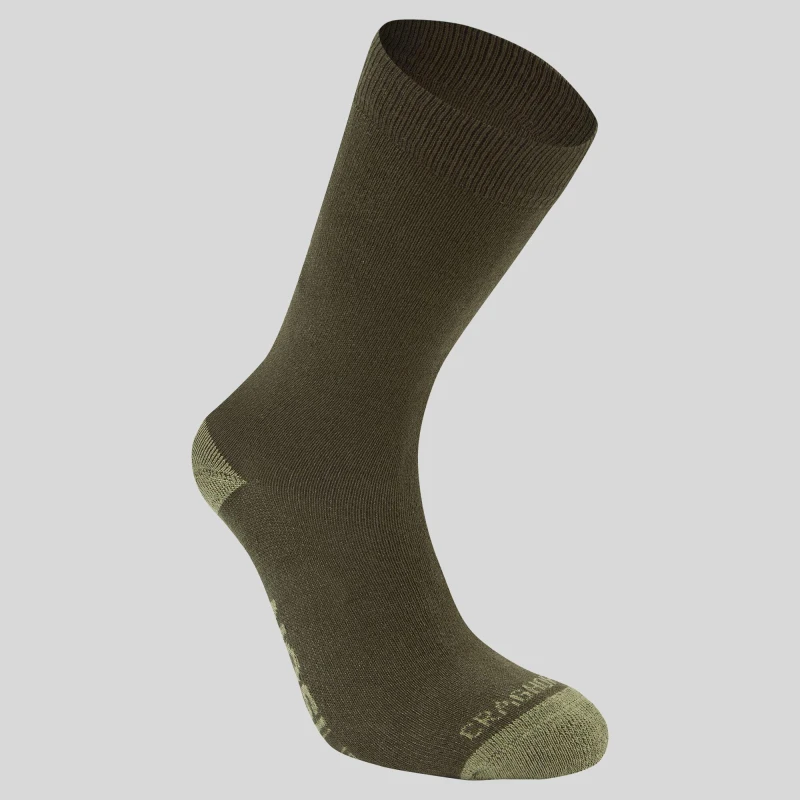 Image of Craghoppers 'NosiLife' Single Travel Socks Dark Green unisex