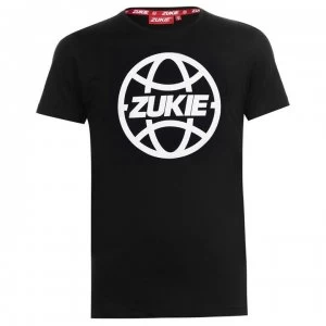 Image of Zukie Classic Logo T Shirt Mens - Black Globe