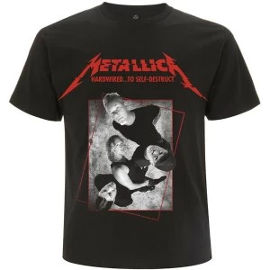 Image of Metallica - Hardwired Band Concrete Mens Large T-Shirt - Black