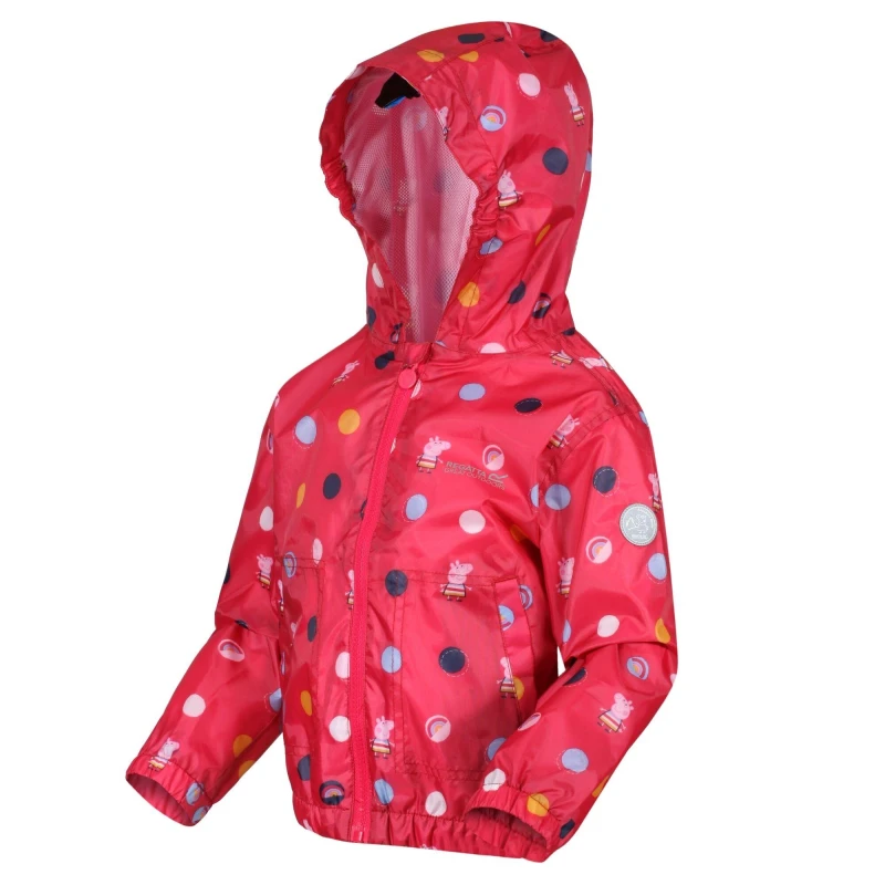 Image of Regatta Peppa Pig Muddy Puddle Waterproof Jacket - Red Red C60-C72