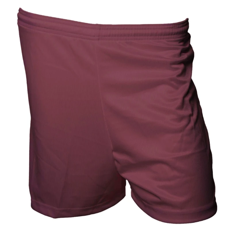 Image of Precision Micro-Stripe Football Shorts in Maroon Size: XS Maroon Unisex XS