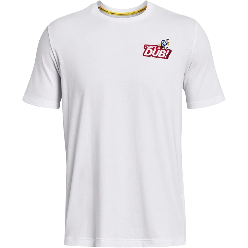 Image of Under Armour Curry Dub Goat T-Shirt Mens - White White S