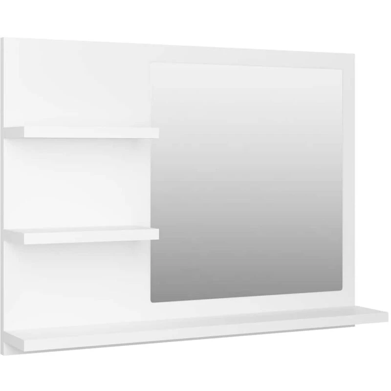 Image of VIDAXL Vidaxl - Bathroom Mirror White 60x10.5x45cm Engineered Wood 8720286221914