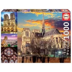 Image of Notre Dame Collage Jigsaw Puzzle (1000 Pieces)
