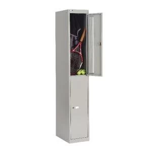 Image of Bisley 2 Door Locker D457mm Goose Grey BY09216
