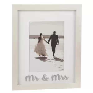 Image of Pearl White Mr & Mrs Frame 5x7