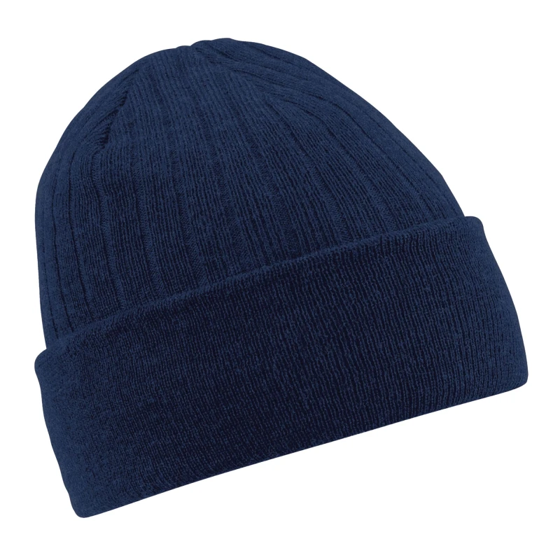 Image of Beechfield Beechfield Men Thinsulate Beanie in Navy Navy One Size Male 5063417923114