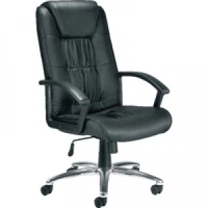 Image of Jemini Tiber Leather Faced Executive Black Room KF74003