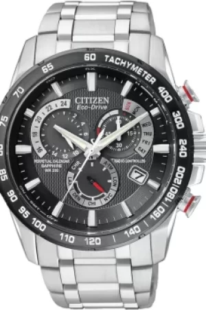 Image of Mens Citizen Chrono Perpetual A-T Alarm Chronograph Radio Controlled Watch AT4008-51E