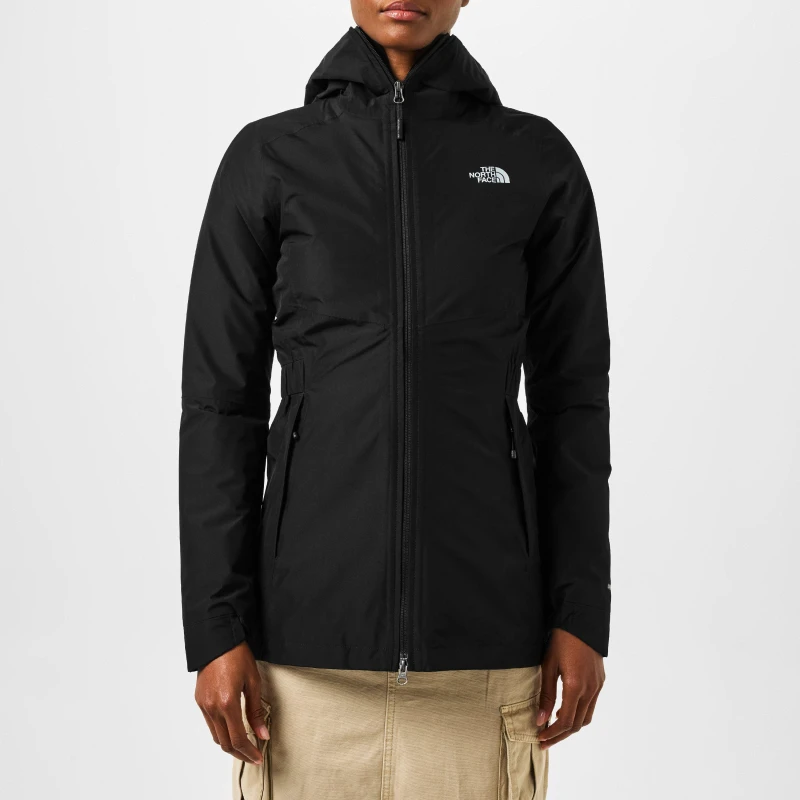 Image of The North Face Womens Hikesteller Parka DryVent Hooded Long Sleeve Waterproof Jacket Black JK3 female 12 (M)