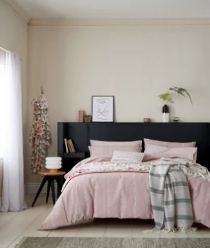 Image of Helena Springfield Blush Chambray Bedding Set - Single