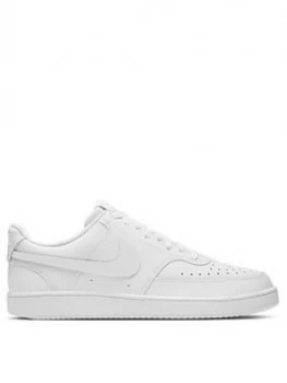 Image of Nike Court Vision Low Trainer - White/White, Size 10, Men