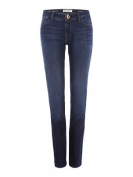 Image of DL1961 Coco Slim Straight in solo Denim Dark Wash