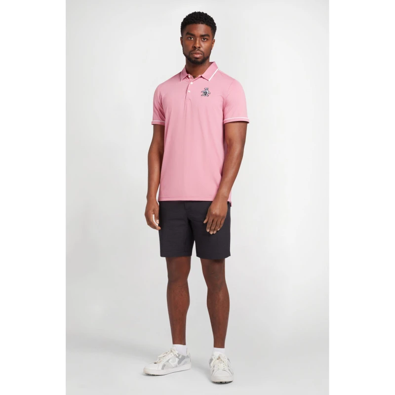 Image of Original Penguin Golf Heritag Polo - Red Red S