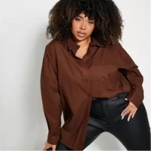 Image of I Saw It First Plus Size Ultimate Oversized Dad Shirt - Brown