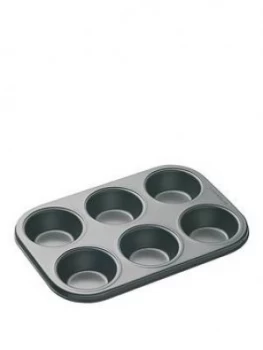 Image of Masterclass 6-Hole Non-Stick Muffin And Cupcake Tray