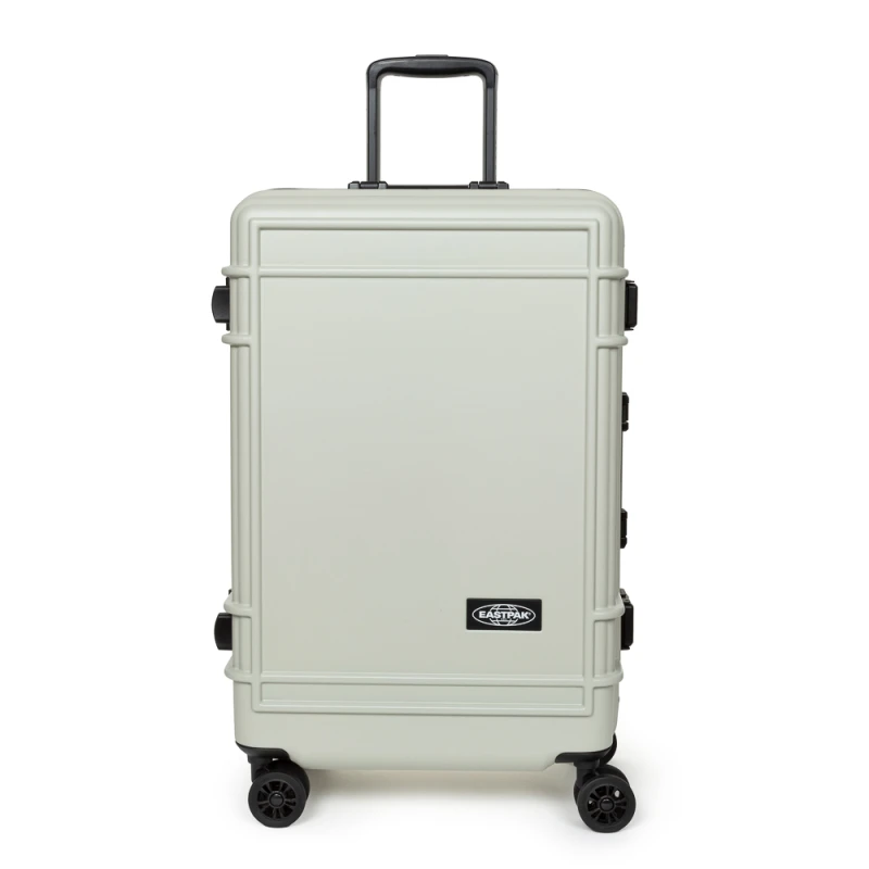 Image of Eastpak Medium Trolley Spinner Suitcase - Resist'r Medium Trolley Spinner Suitcase - Resist'r - 68.5(h) x44.5(w) x 27(d) cm - Sand - Ek0a5bjf3w11 Sand