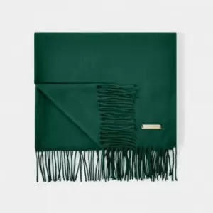 Image of Emerald Green Plain Blanket Scarf KLS524