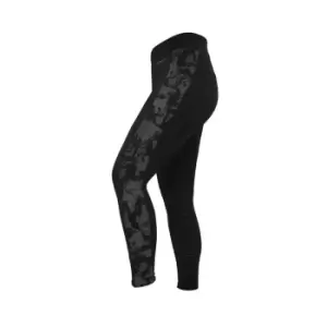 Image of Whitaker Womens/Ladies Sydney Reflective Horse Riding Tights (S) (Black)