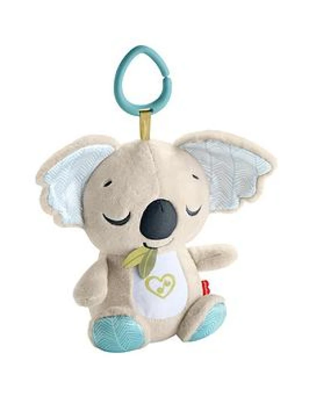 Image of Fisher-Price Baby Toy On-the-Go Koala Soother Plush Portable Sound Machine with White Noise & Music for Newborns Ages 0+ Months JBD65 Koala on the G