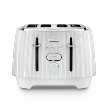 Image of DeLonghi Ballerina CTD4003.W 4 Slice Toaster
