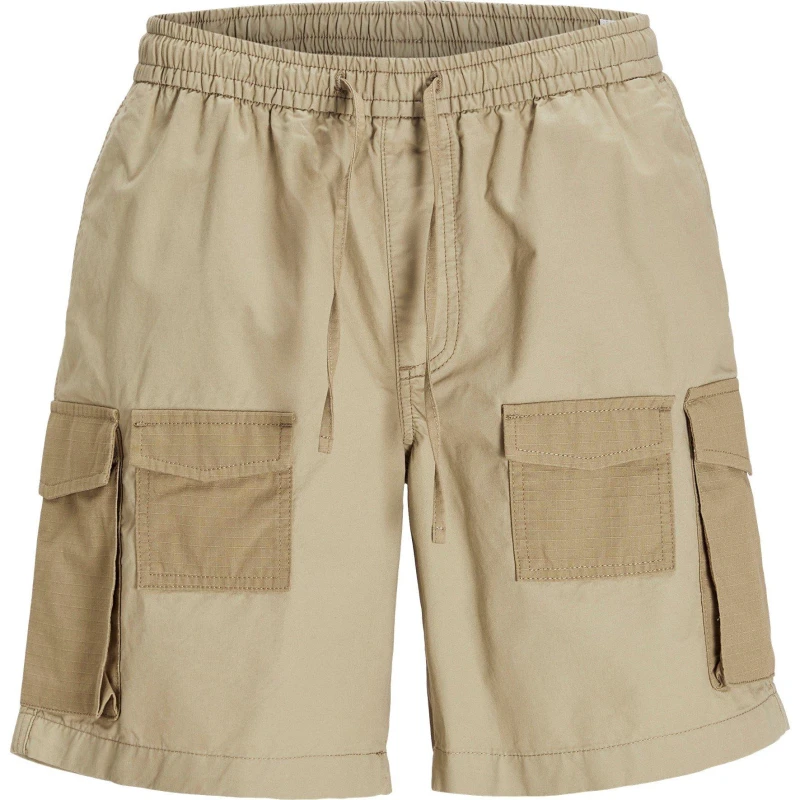 Image of Jack and Jones Alfie Cargo Shorts Mens - Beige Beige XS