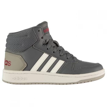 Image of adidas 2.0 Mid Shoes Kids - DkGrey/White