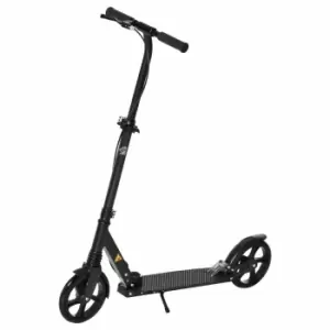 Image of Homcom Foldable Kick Scooter W/ Adjustable Height Dual Brake System Black