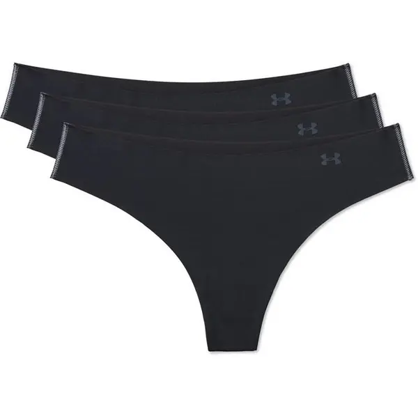 Image of Under Armour 3 Pack Thongs Womens - Black 10