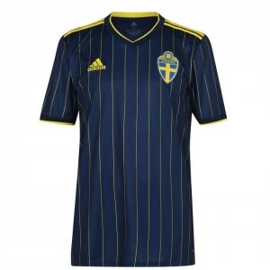Image of adidas Sweden Away Shirt 2020 - Blue/Yellow