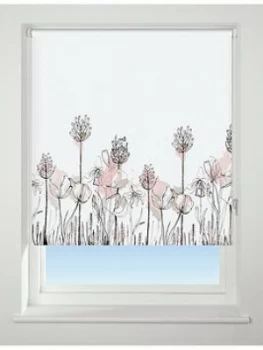 Image of Floral Border Blackout Roller Blind