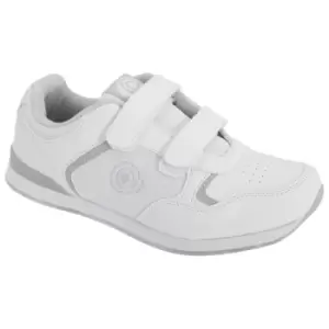 Image of Dek Womens/Ladies Lady Skipper Touch Fastening Trainer-Style Bowling Shoes (6 UK) (White)