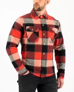 Image of Rokker Boulder Rider Shirt Red Black White L