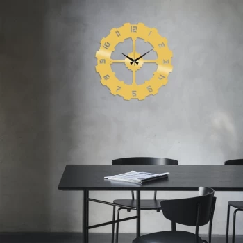 Image of Metal Wall Clock 4 - Gold Gold Decorative Metal Wall Clock