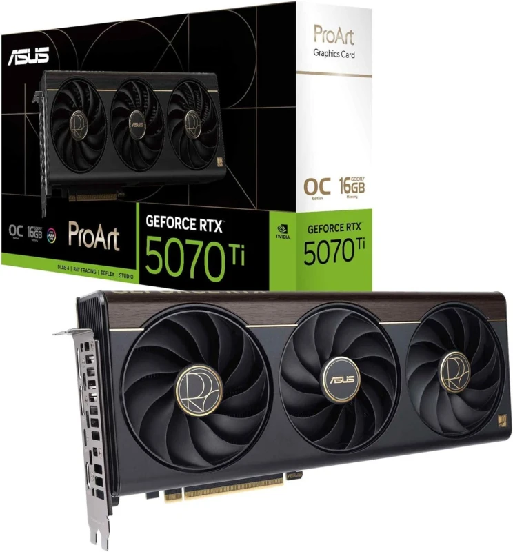 Image of ASUS ProArt GeForce RTX 5070 Ti OC Edition 16GB GDDR7 90YV0NR0-M0NA00