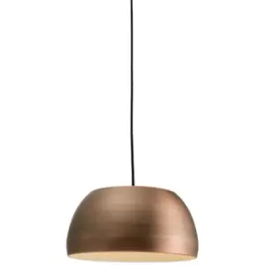Image of Endon Connery - 1 Light Dome Ceiling Pendant Matt Bronze, E27